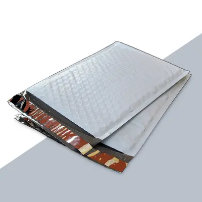 1000 Bubble Mailers photographed from a second angle showing the side panel