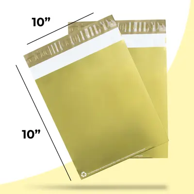 10x13 Poly Mailers Bags shown as a finished custom-printed pack