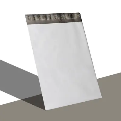10x13 Poly Mailers Bags photographed from a second angle showing the side panel