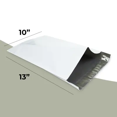10x13 Poly Mailers Bags displayed with the closure detail visible