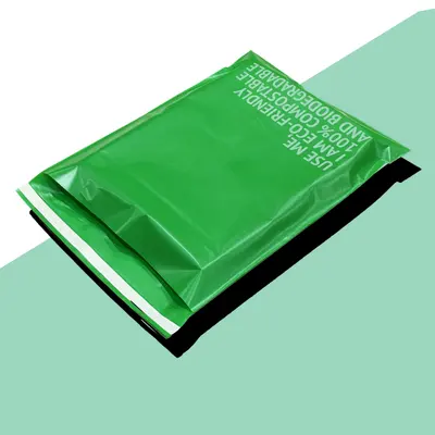 19x24 Poly Mailers shown at an angle that reveals the depth of the pack
