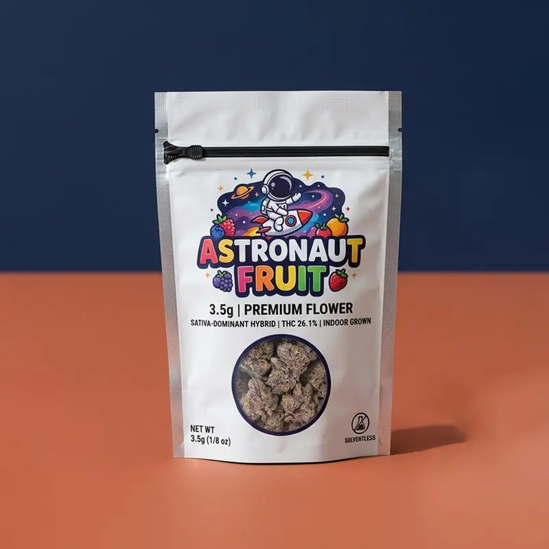 3.5 Mylar Bags photographed to show finish and proportion