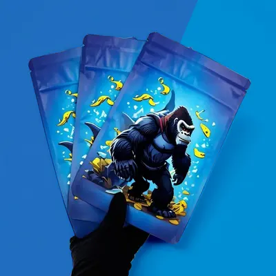 3.5 Mylar Bags photographed to show the finish across the panel