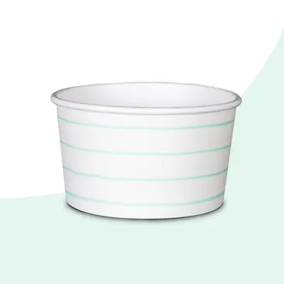 3 oz Paper Cups photographed from a second angle showing the side panel