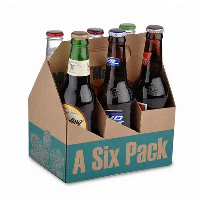 6 Inserts Carrier Boxes shown as a finished custom-printed pack