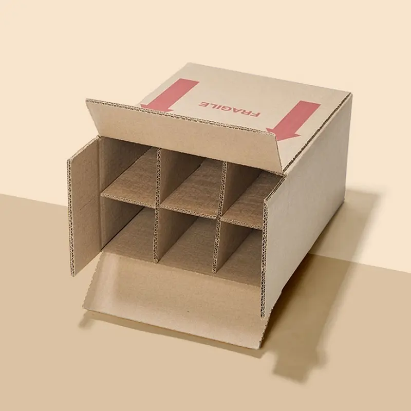 6 Inserts Carrier Boxes photographed to show finish and proportion