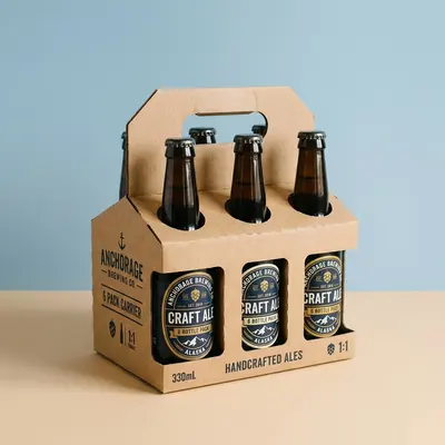 6 Inserts Carrier Boxes shown at an angle that reveals the depth of the pack