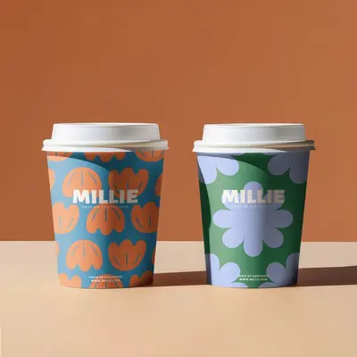 6 oz Paper Cups shown at an angle that reveals the depth of the pack