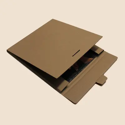 7 Inch Vinyl Mailers shown at an angle that reveals the depth of the pack