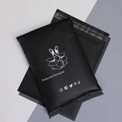 9x12 Poly Mailers displayed with the closure detail visible