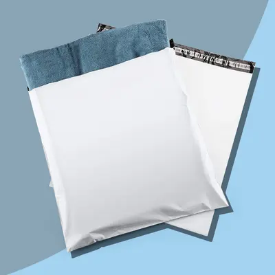 9x12 Poly Mailers shown at an angle that reveals the depth of the pack