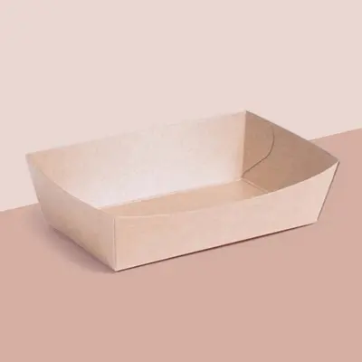 Bakery Cardboard Trays displayed with the closure detail visible