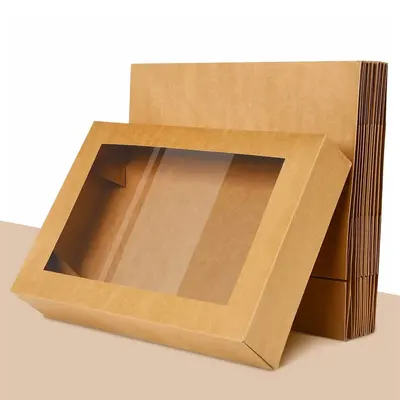 Bakery Cardboard Trays shown at an angle that reveals the depth of the pack