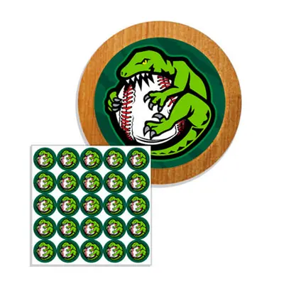 Bat Knob Stickers displayed with the closure detail visible