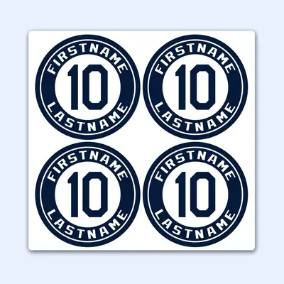 Bat Knob Stickers shown at an angle that reveals the depth of the pack