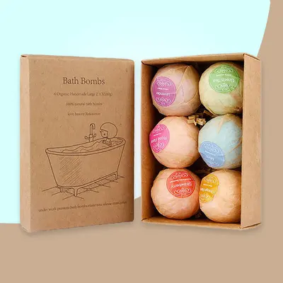 Bath Bomb Boxes displayed with the closure detail visible