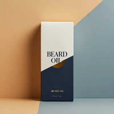 Beard Oil Boxes photographed to show the finish across the panel