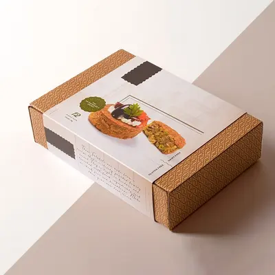 Belly Band Packaging presented alongside its printed surface detail