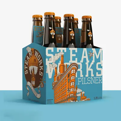 Beverage Product Boxes shown as a finished custom-printed pack