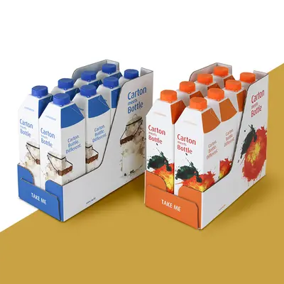 Beverage Product Boxes displayed with the closure detail visible