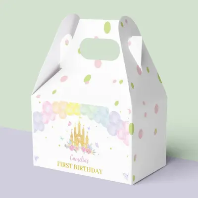 Birthday Gable Boxes shown at an angle that reveals the depth of the pack