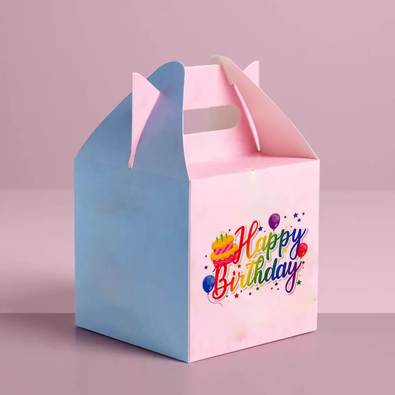Birthday Party Food Boxes photographed to show finish and proportion