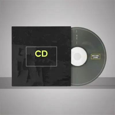 Black CD Sleeves shown as a finished custom-printed pack