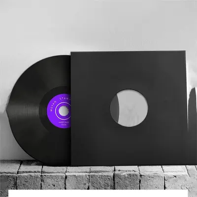 Black CD Sleeves displayed with the closure detail visible