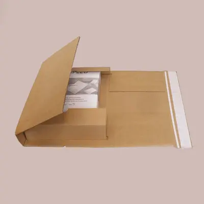 Book Mailers presented alongside its printed surface detail