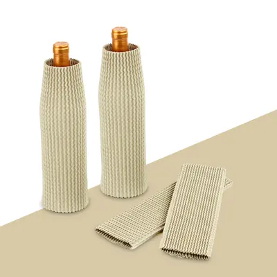 Bottle Sleeves Packaging displayed with the closure detail visible