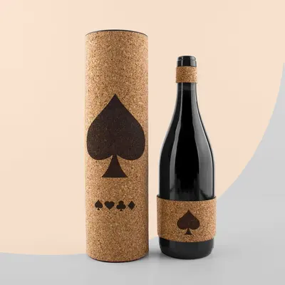 Bottle Tube Packaging presented alongside its printed surface detail