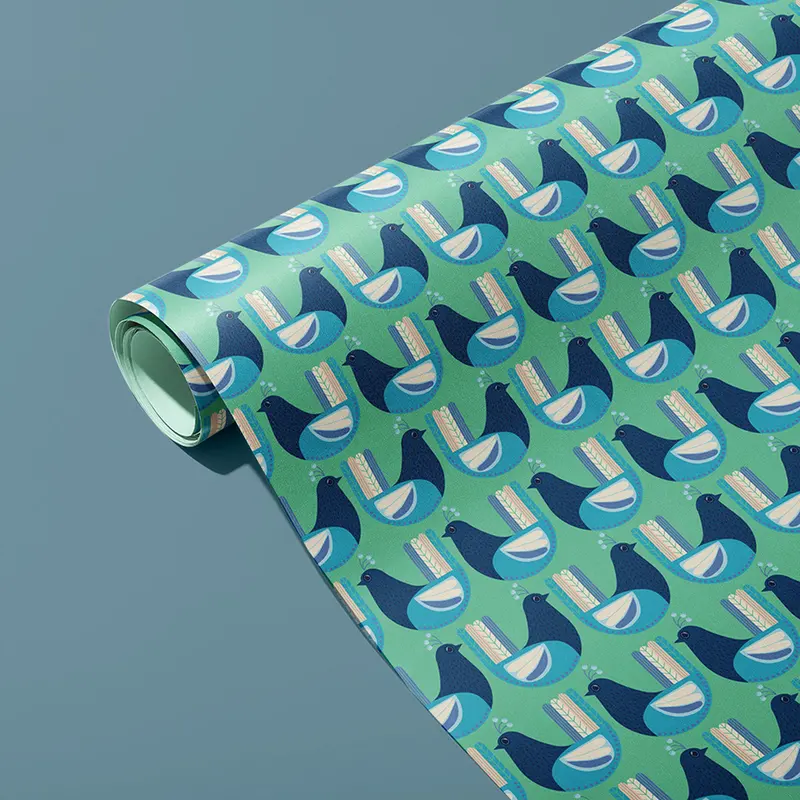 Bottle Wrapping Paper produced as custom beverage packaging