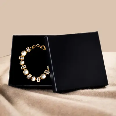 Bracelet Boxes displayed with the closure detail visible