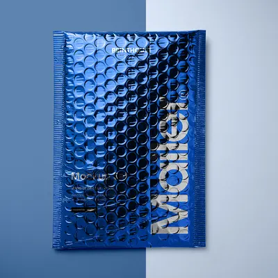 Bubble Mailers photographed to show the finish across the panel
