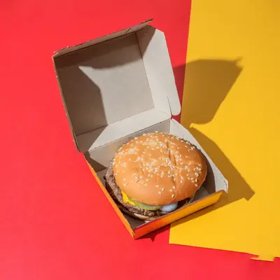 Burger Boxes produced for food and beverage brands