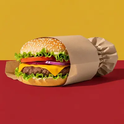 Burger Sleeves photographed against a plain background for detail