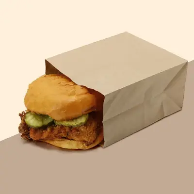 Burger Sleeves displayed with the closure detail visible