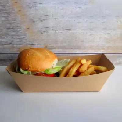 Burger Trays displayed with the closure detail visible