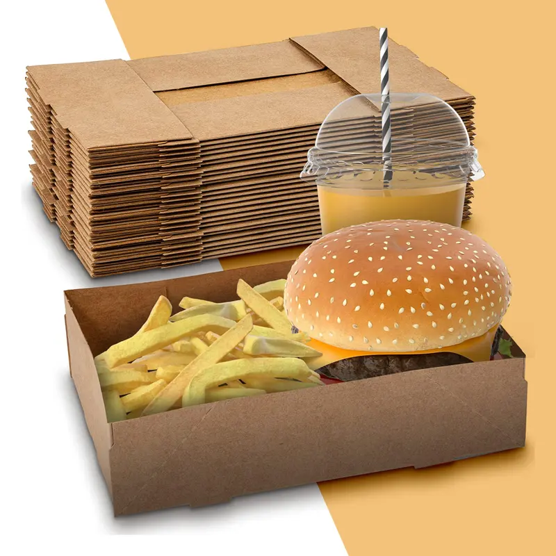 Burger Trays produced as custom food trays