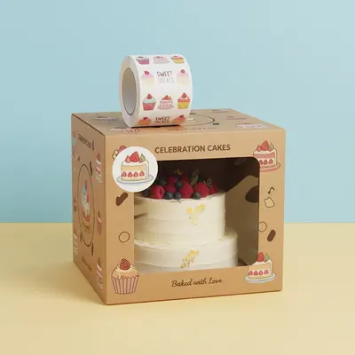 Cake Stickers photographed to show the finish across the panel