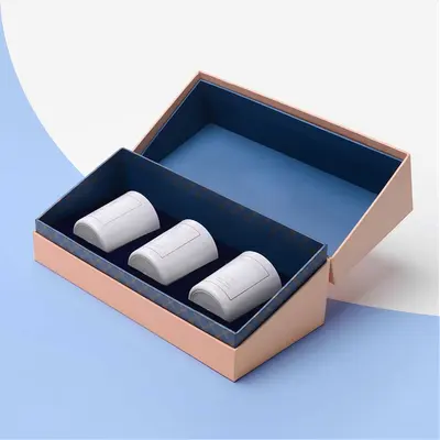 Candle Boxes with Insert photographed from a second angle showing the side panel