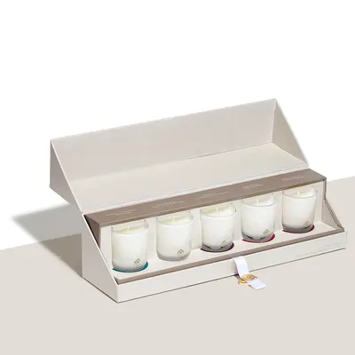 Candle Boxes with Insert shown at an angle that reveals the depth of the pack
