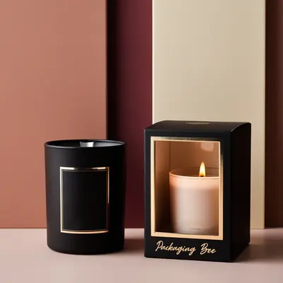 Candle Boxes with Window photographed to show the finish across the panel
