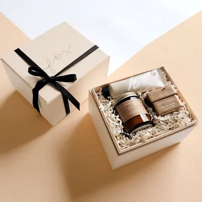 Candle Gift Boxes shown as a finished custom-printed pack