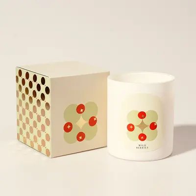 Candle Product Boxes shown at an angle that reveals the depth of the pack