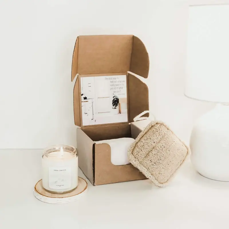 Candle Subscription Boxes produced as custom candle packaging