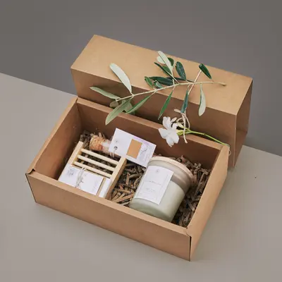 Candle Subscription Boxes shown at an angle that reveals the depth of the pack