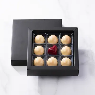 Candy Boxes with Inserts shown as a finished custom-printed pack