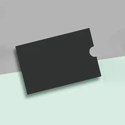 Card Sleeves Packaging presented alongside its printed surface detail