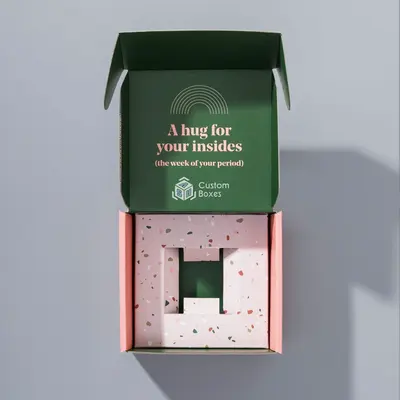 Cardboard Box Inserts shown as a finished custom-printed pack